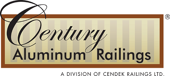 Century Railings - Century Aluminum Railing Logo (588x263), Png Download