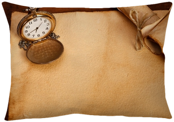 Classic Pocket Watch And Old Papers Pillow Cover • - Painting (400x400), Png Download