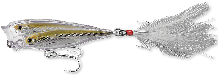 Glass Minnow Baitball Popper Sw - Silver (750x270), Png Download