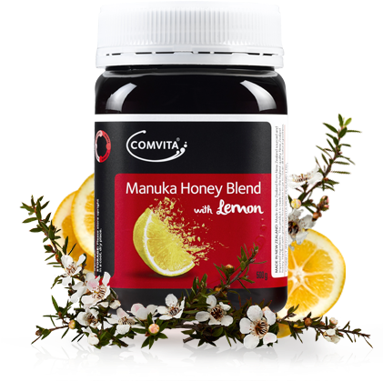 Manuka Honey Blend With Lemon 500g - Comvita Manuka Honey Umf10+, 500g From New Zealand (420x480), Png Download