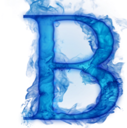 Photo - Burning Letter B Png (530x532), Png Download