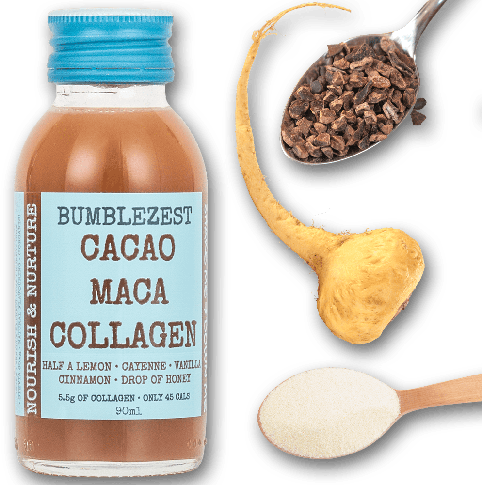 Nourish - Bumblezest Nourish & Nurture Cacao Maca & Collagen (1000x1000), Png Download