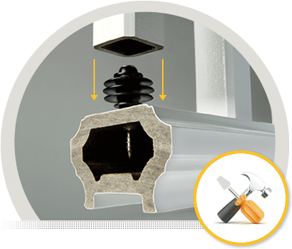 Uni-ball Baluster Connectors And Railing Hardware - Baluster (408x355), Png Download