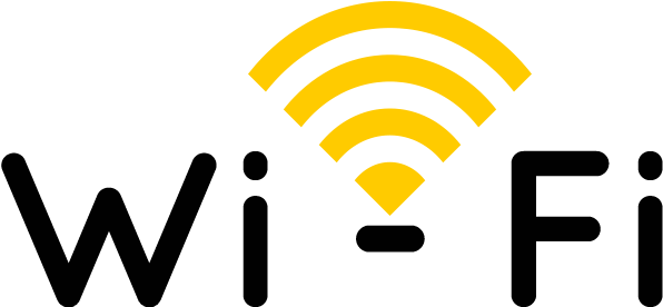 Wifi Blog Icon - Wifi Logos Png Yellow (768x350), Png Download