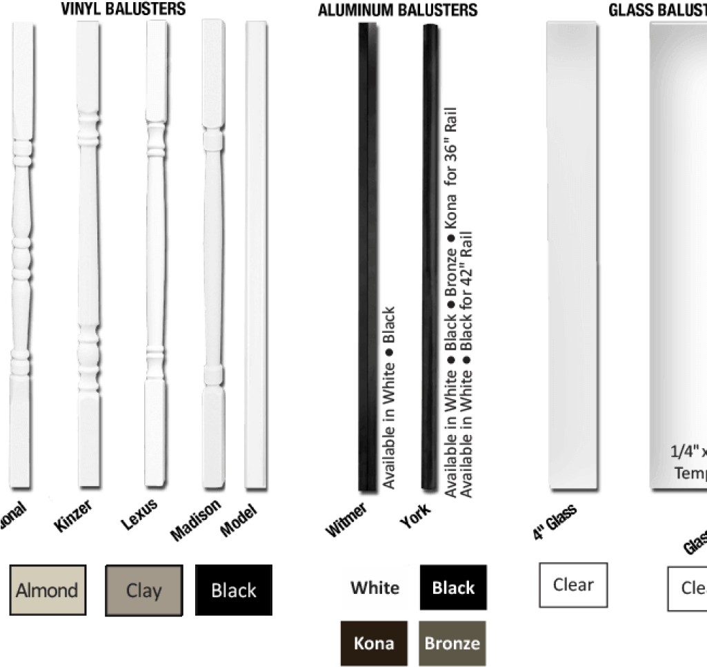 10 Options, Including Vinyl, Aluminum, And Glass - Superior Plastic Products, Llc (1024x1024), Png Download
