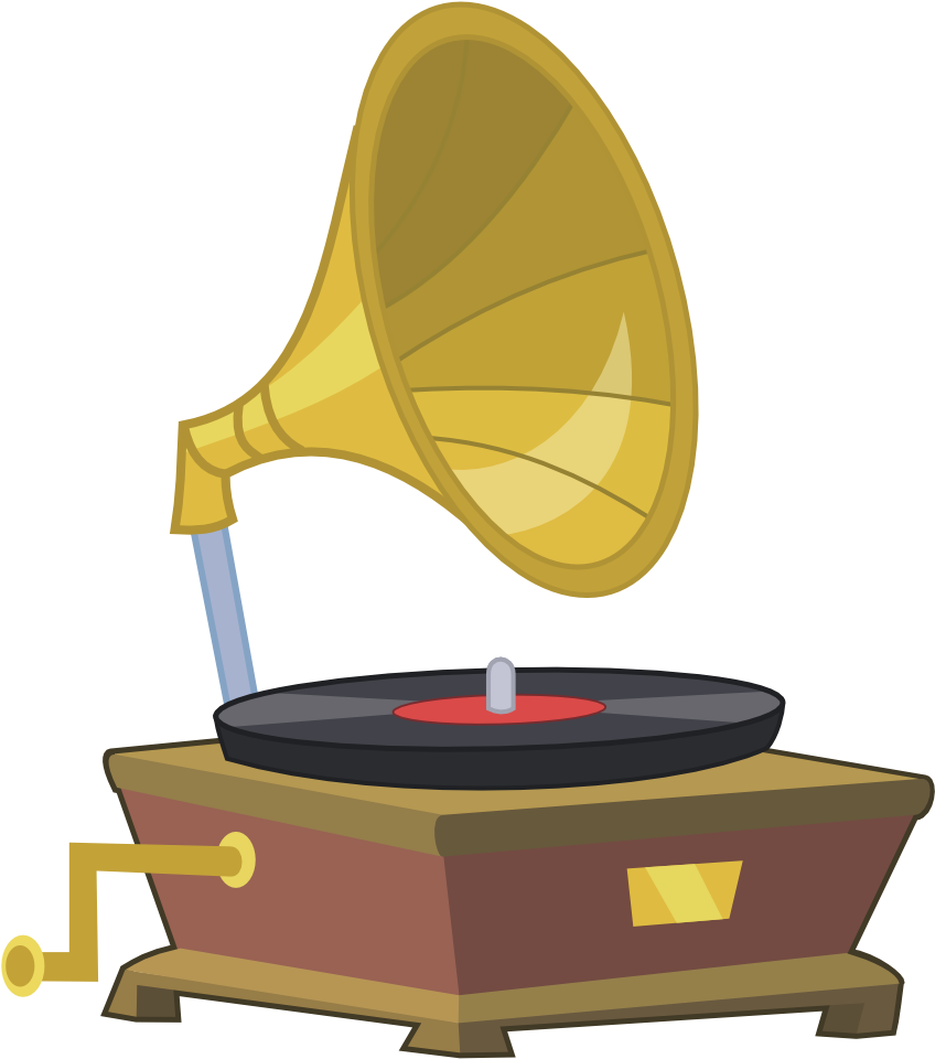 Gramophone Clipart Animated - Phonograph Clipart (1024x1024), Png Download