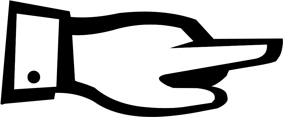 File - Pointinghand - Svg - Computer File (1280x525), Png Download