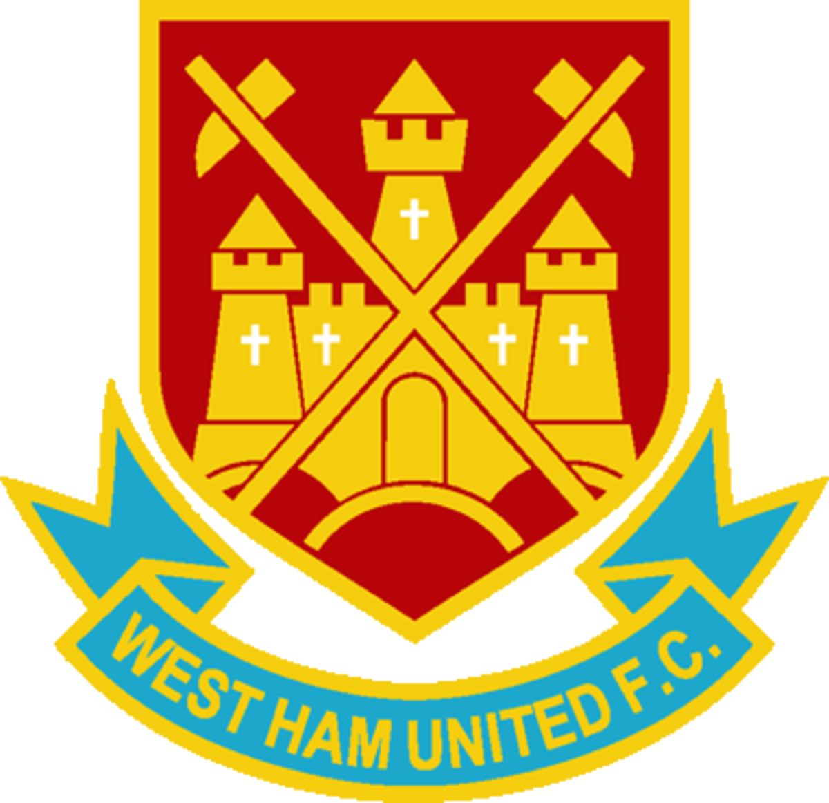 Westhampreviouslogo - Old West Ham Badge (1200x1162), Png Download