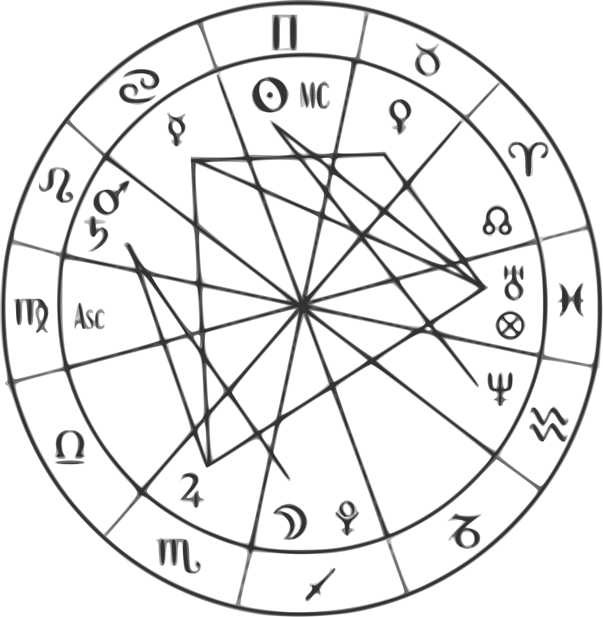 Open - Babylonian Astrology Chart (2000x2044), Png Download