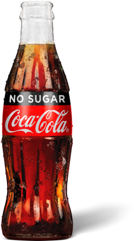 Coca Cola No Sugar (410x480), Png Download