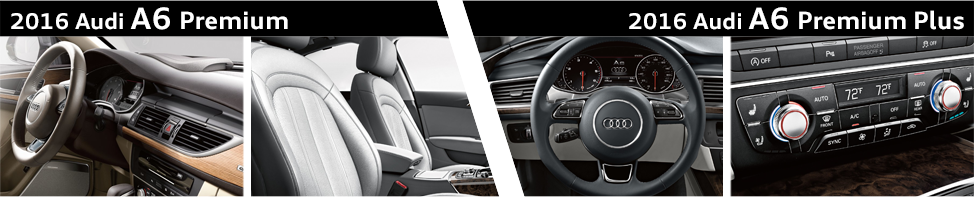 Compare 2016 Audi A6 Interior Styling - 2016 Audi A6 (974x197), Png Download