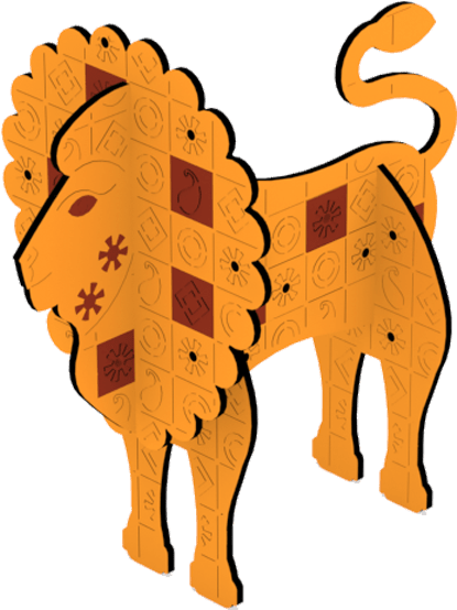 Lion Side Min - Lion (450x767), Png Download