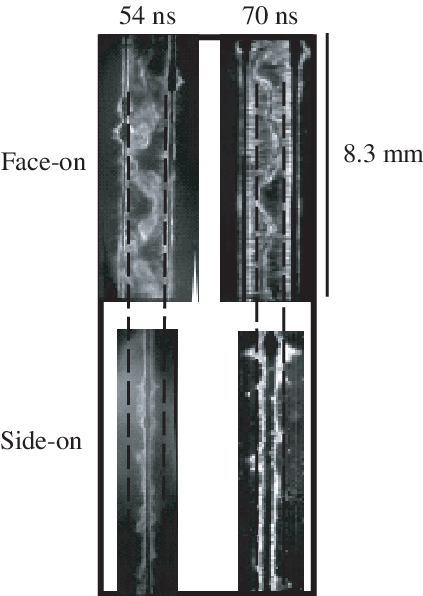 Simultaneous Face On And Side On Schlieren Photographs - Door (423x596), Png Download