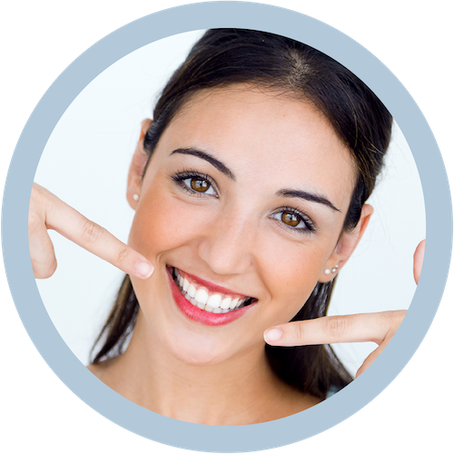 Why Invisalign - Woman Smiling Teeth Whitening (500x500), Png Download
