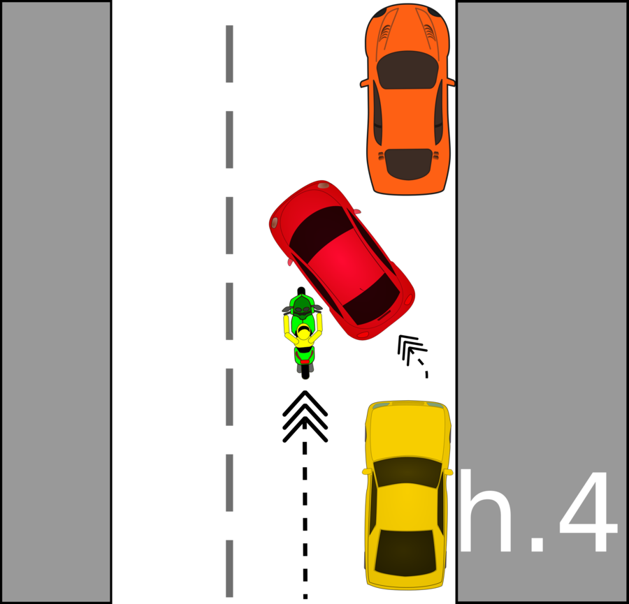 Road Accident Cilpart Clipart Traffic Collision Car - Sepeda Motor Kartun Tampak Atas (900x865), Png Download