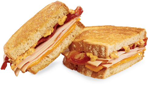 Turkey Bacon Cheddar Grilled Sandwichi Just Thought - Montreal-style Smoked Meat (640x460), Png Download