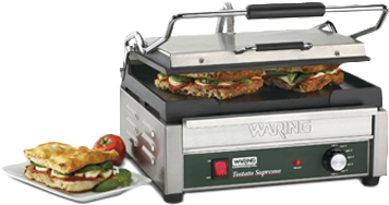 Waring Wfg250 Sandwich / Panini Grill - Waring Commercial Wfg250 120-volt Italian-style Flat (400x400), Png Download