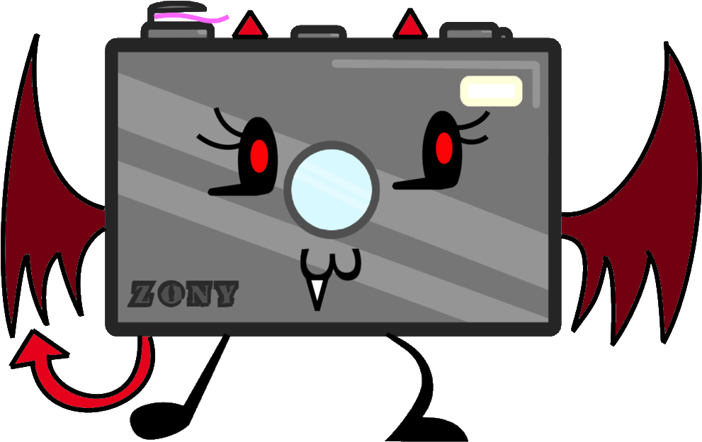 Camera As A Demon Vector - Object Mayhem Halloween (1024x655), Png Download