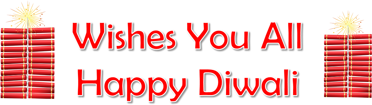 Wishes You All Happy Diwali Png Image Background - Portable Network Graphics (1218x352), Png Download