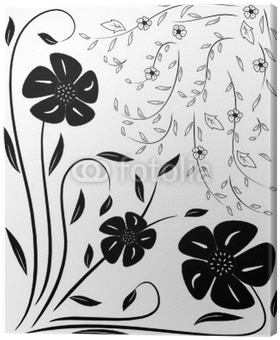Black And White Flowers - Vector Graphics (400x400), Png Download