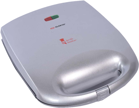 4 Slice Sandwich Grill Maker With Silver Finish - Pie Iron (600x600), Png Download