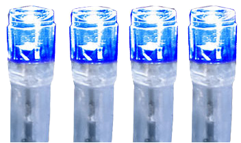 Curtain Lights Extra System Led - Star 80-piece Lightchain Lamps, Blue (600x600), Png Download