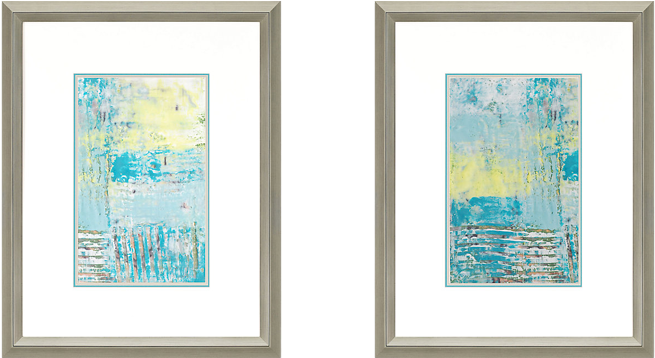 Pick Light And Bright Spring Or Summer Colors To Invigorate - Paragon Abstract Contemporary Linear Texture I Wall (853x357), Png Download