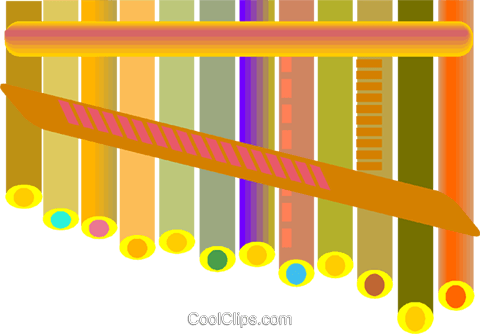 Pan Flute Royalty Free Vector Clip Art Illustration - Graphic Design (480x334), Png Download