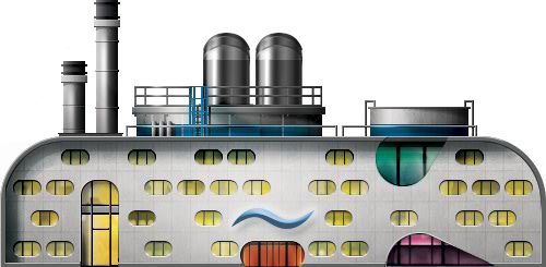 Water Purifier - Commercial Building (500x245), Png Download