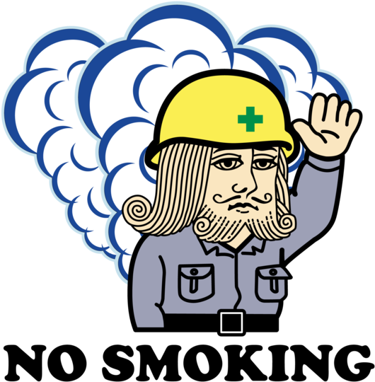 No Smoking（禁煙王様） - Sun Auto Service (541x550), Png Download