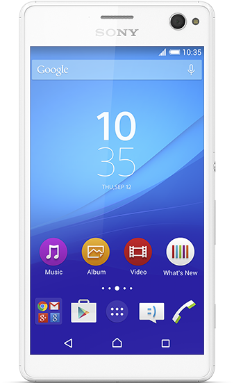 White Sony Xperia C4 Image - Sony Xperia C4 Png (372x550), Png Download