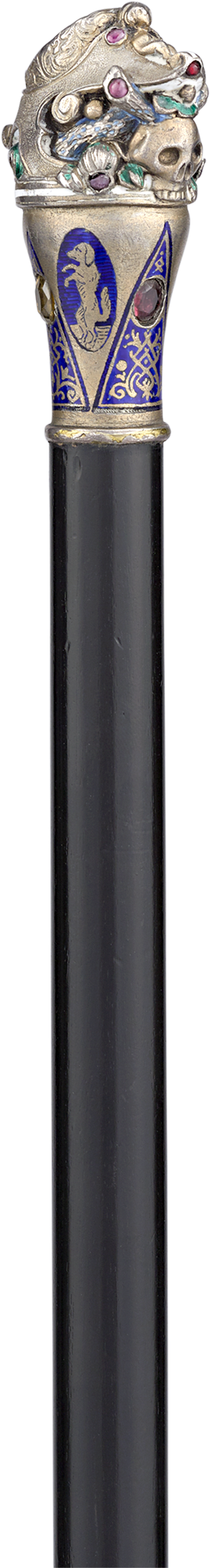 Bejeweled Skull Cane - Marking Tools (2000x2500), Png Download