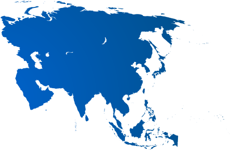 Click On Your Region On The Map And Select Your Country - Asia Continents Map Png (990x456), Png Download