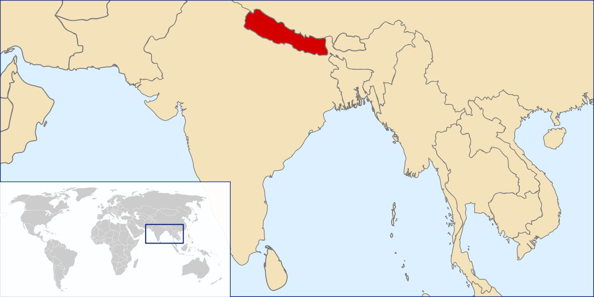 Myanmar/burma - Cambodia On World Map (500x250), Png Download
