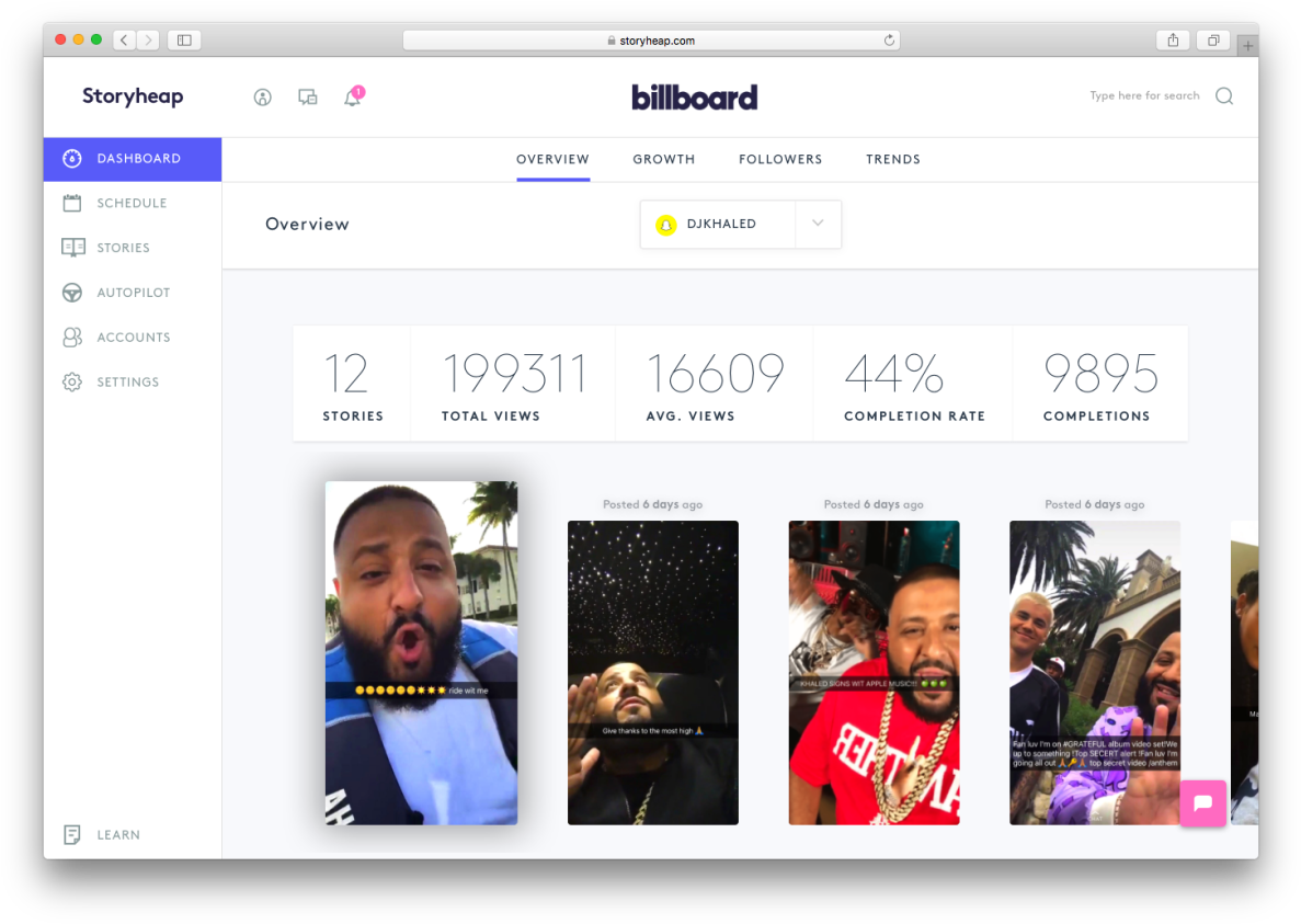 Storyheap's Main Dashboard - Billboard (1200x854), Png Download