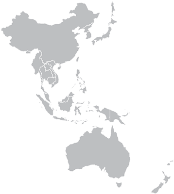 B Line Medical's Vast Presence In The Asia Pacific - Asia Pacific Map Vector (400x400), Png Download
