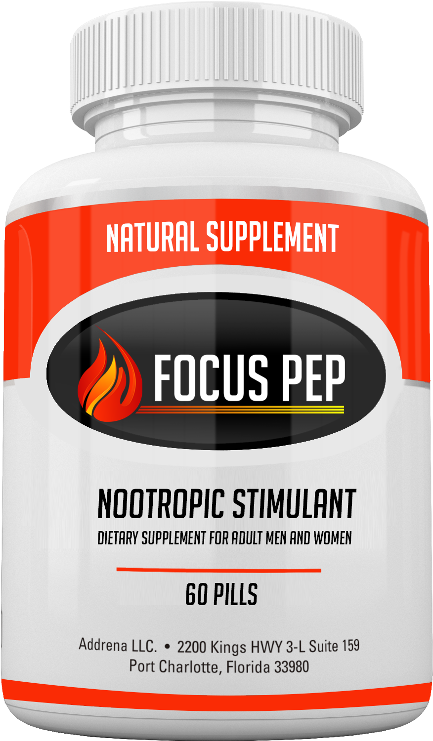 Addrena Focus Pep- Over The Counter Stimulants To Speed - #1 Recommended Blood Sugar Support (1500x1500), Png Download