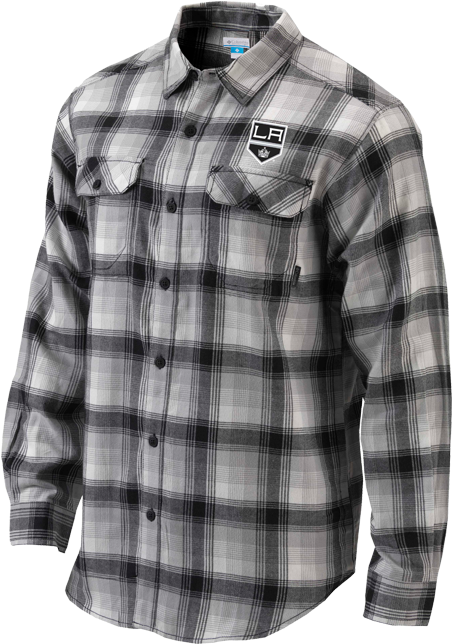 La Kings Flare Gun Flannel Long Sleeve - Columbia Men's Flare Gun Flannel Iii Long Sleeve Shirt (500x667), Png Download