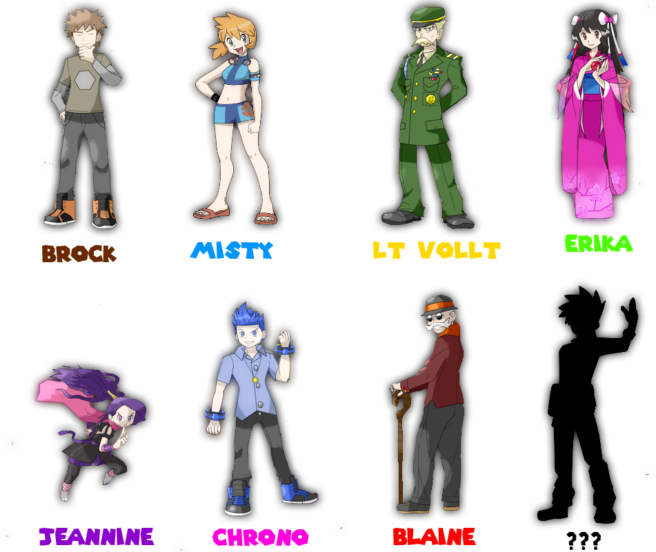 Pokemon Indigo League Trainers (951x800), Png Download