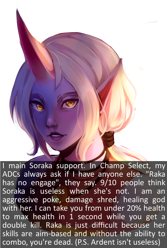 I Main Soraka Support - God (741x1086), Png Download