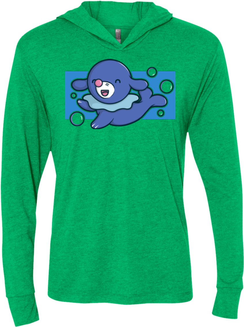 Super Cute Starter Popplio Triblend Long Sleeve Hoodie - Snoopy And Charlie Brown Halloween T-shirt/ Hoodie (1155x1155), Png Download