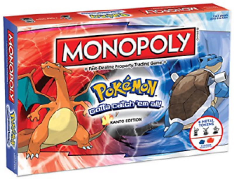 Brand Quality Fashion Winning Moves Mn101 000 Pokemon - Pokemon Monopoly Kanto Edition (800x785), Png Download
