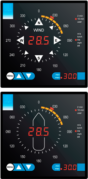 Digital Wind Speed Indicator And Wind Display - Wind Speed Indicator 25978 (430x437), Png Download
