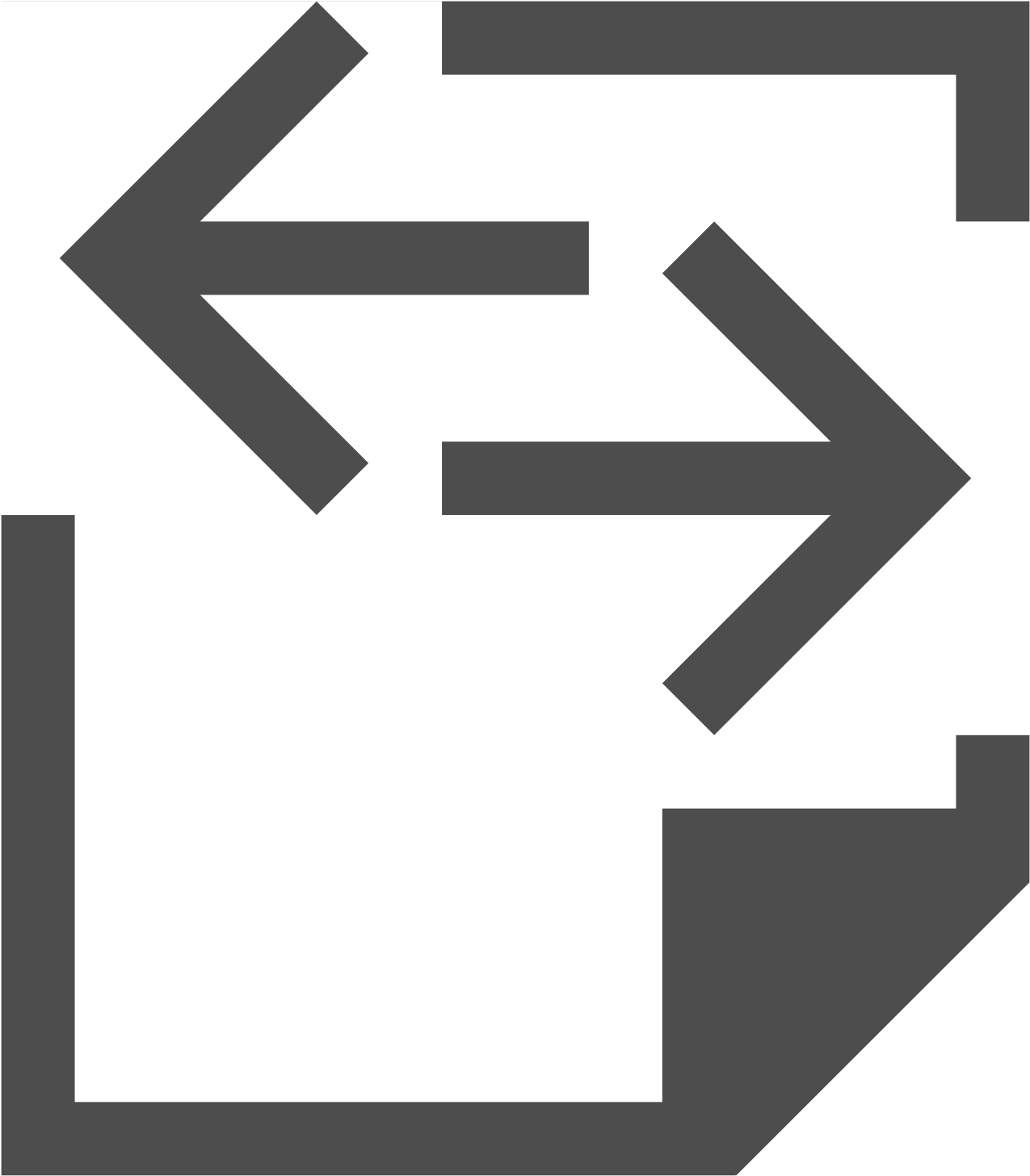 Open - Flechas Derecha Y Izquierda Png (2000x2000), Png Download