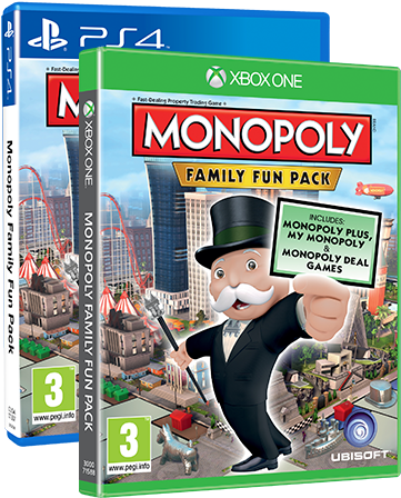 Holiday Game Night For A New Generation - Ubisoft Monopoly Family Fun Pack Xbox One Video Game (500x500), Png Download