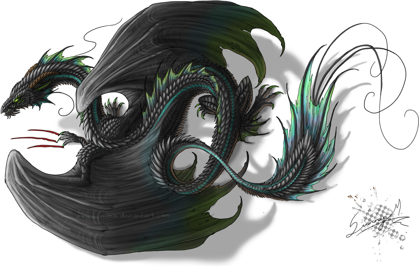 Black Dragon High Definition Wallpapers (1600x944), Png Download
