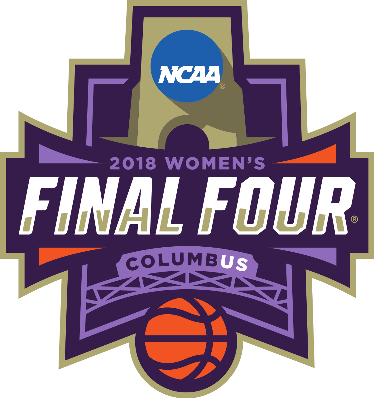 Ncaa Women's Basketball Final Four 2018 (1200x1278), Png Download