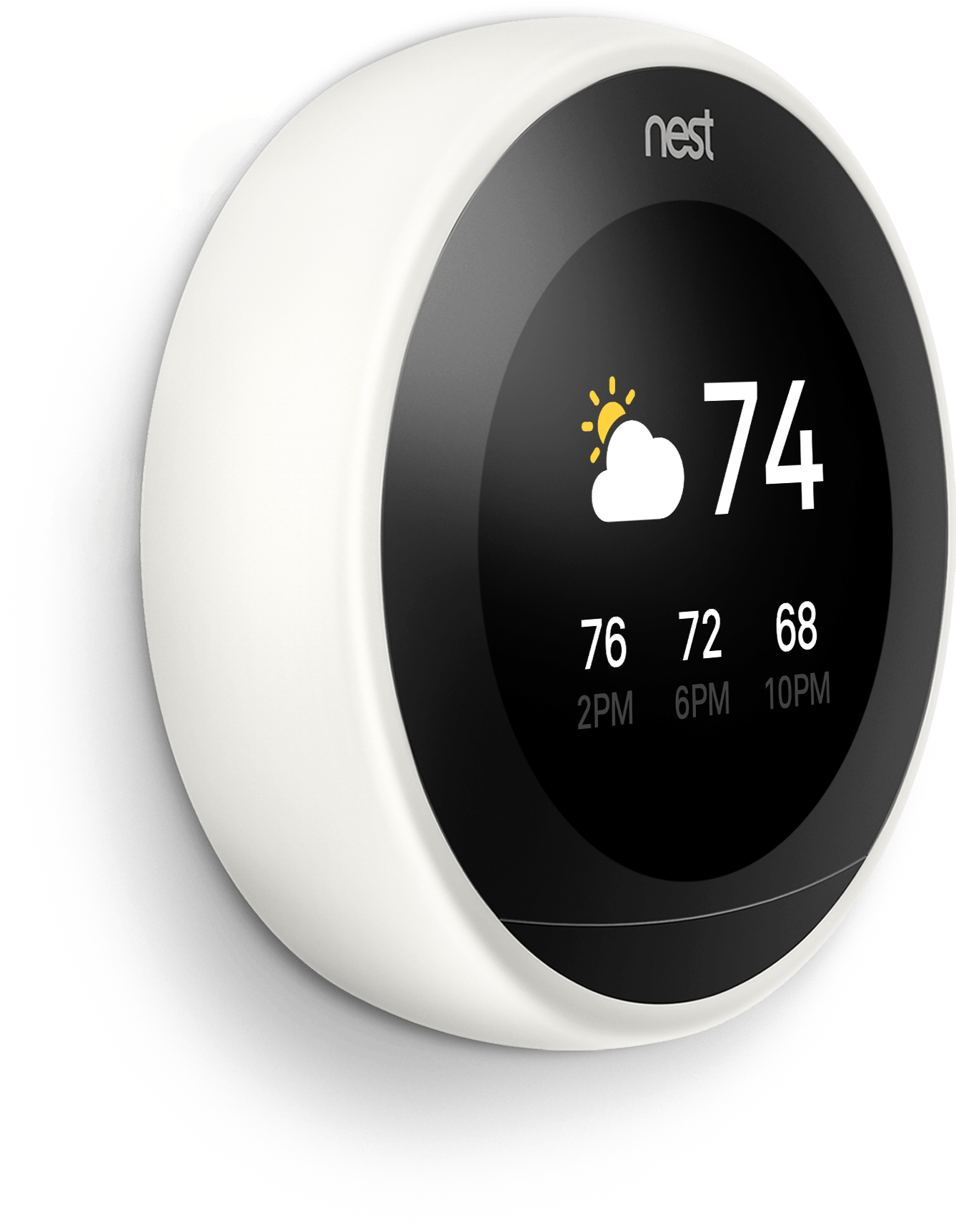 Nest Learning Thermostat - Nest Learning Thermostat 3rd Generation - White T3020gb. (4608x2592), Png Download