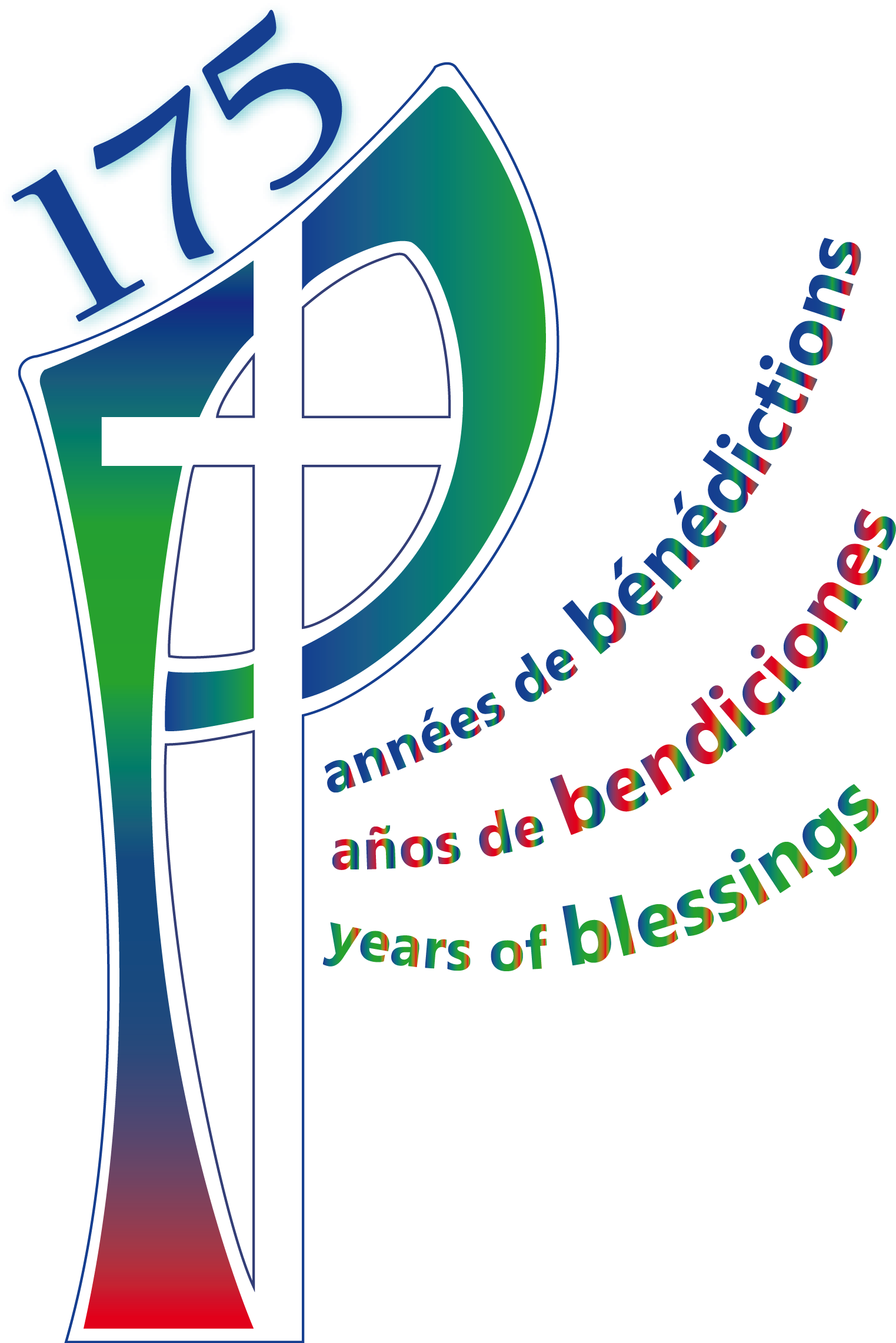 The Logo For The 175 Years Places The Number 175 Above - Hermanas De La Providencia 175 Años (1576x2357), Png Download