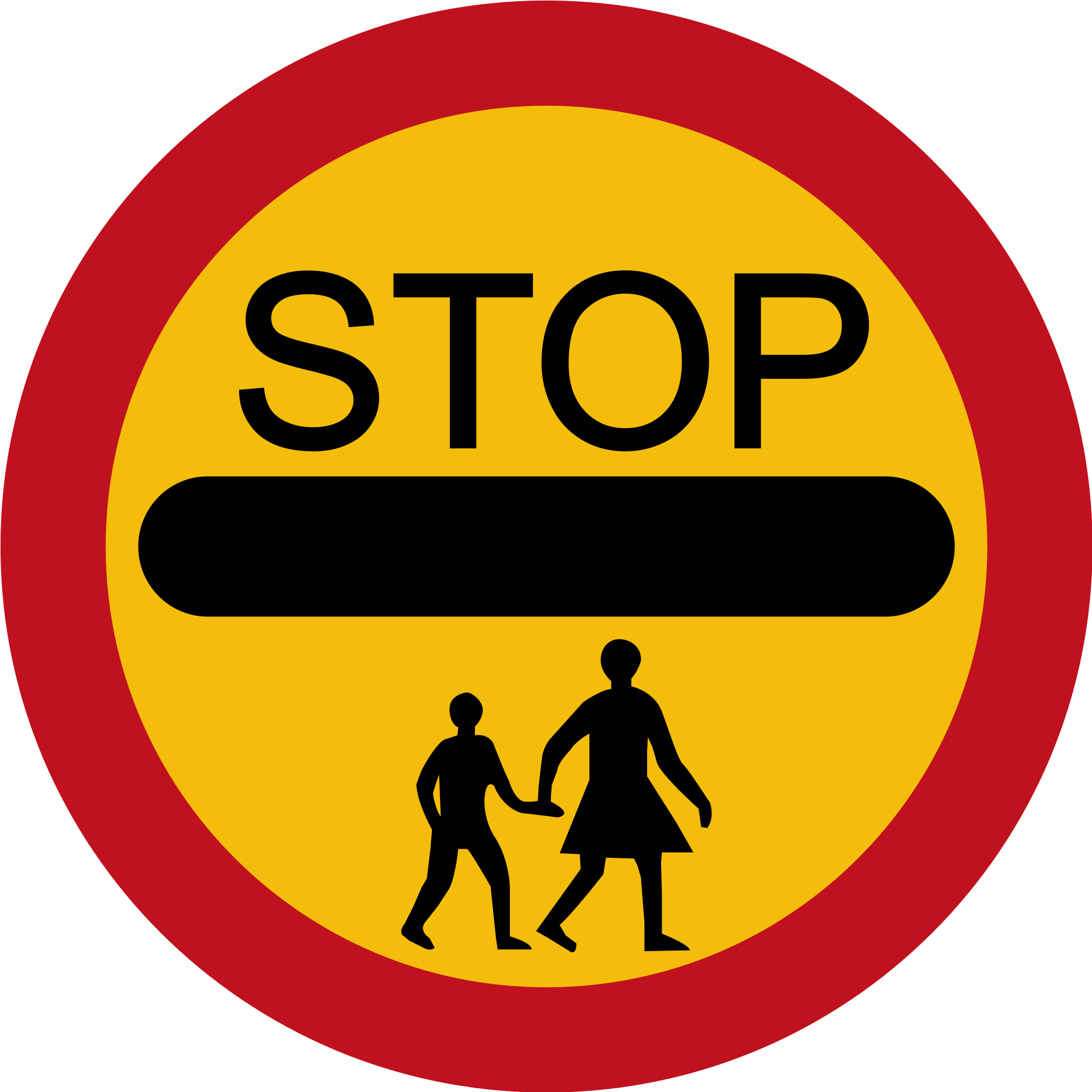 School Crossing Sign - Health And Safety Sign School (2000x2000), Png Download